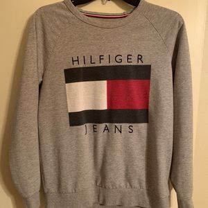 Tommy Hilfiger Logo Gray Sweatshirt S/P